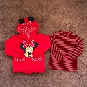 👶🏻 3T Minnie Mouse hoodie